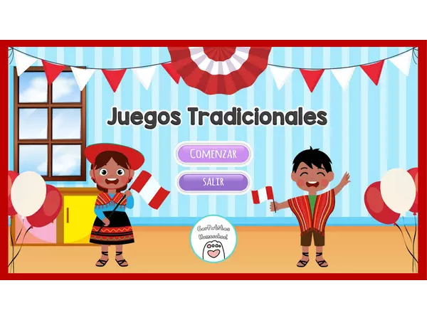 PowerPoint Interactivo: Juegos Tradicionales de Perú Para Niños | Fiestas Patrias 