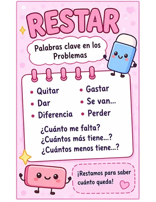 Posters: palabras claves en problemas matemáticos