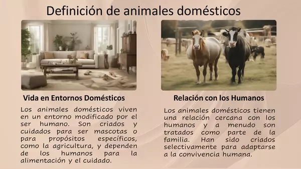 Animales salvajes y domesticos