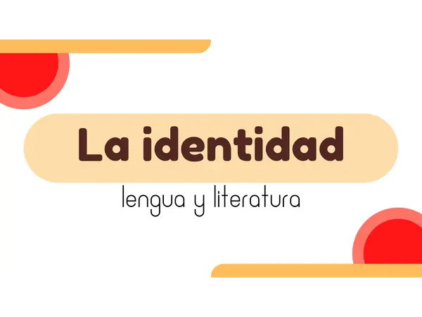 La identidad en literatura