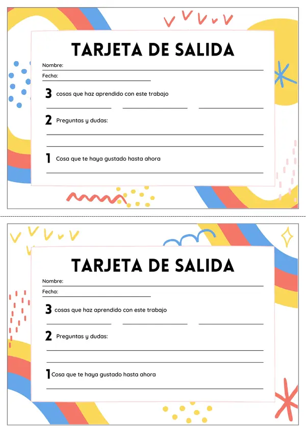 Ticket de salida tecnologia