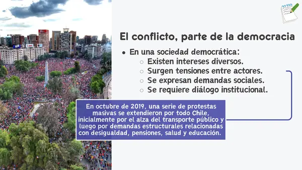 Conflictos, democracia y desarrollo sostenible | Cuarto Medio