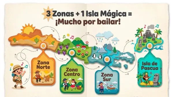 Bailes tradicionales de Chile (zonas)