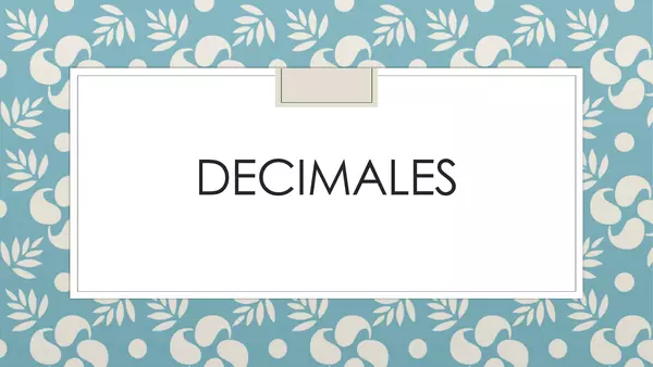decimales