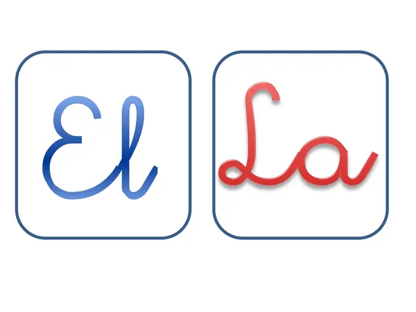 Artículos: El - La