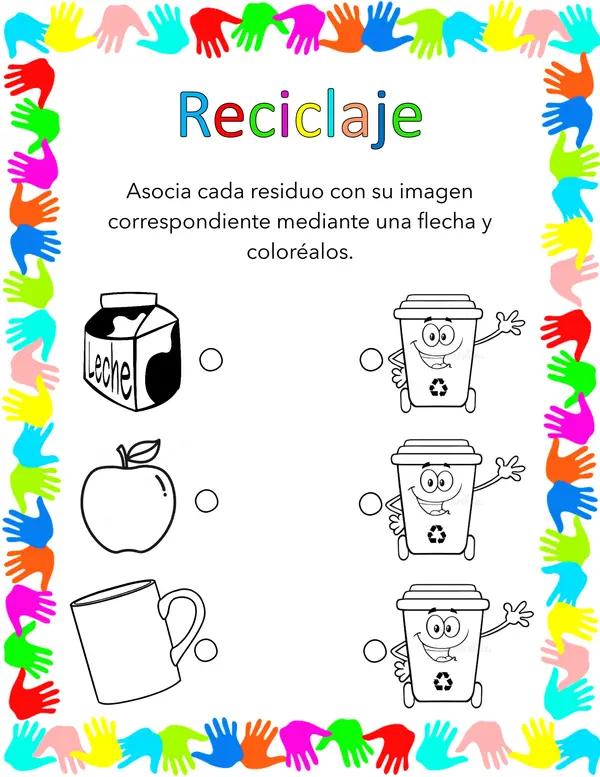 Crea y aprende a reciclaje en Word
