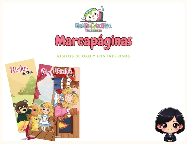 Marcapáginas Imprimibles Risitos de Oro | Recurso de Lectura para Aula