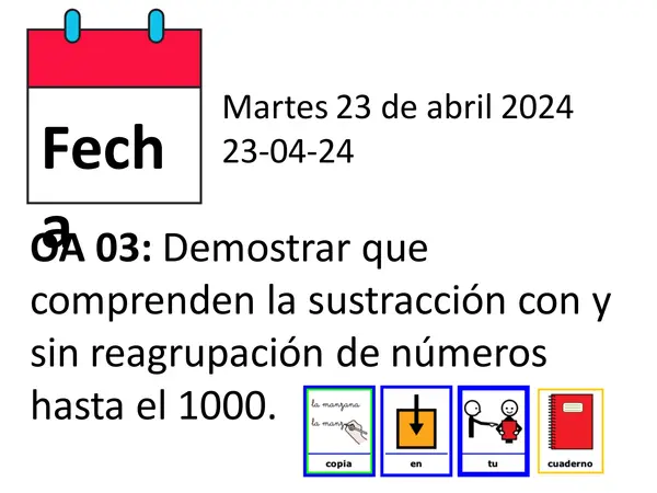 Sustracciones con reagrupacion