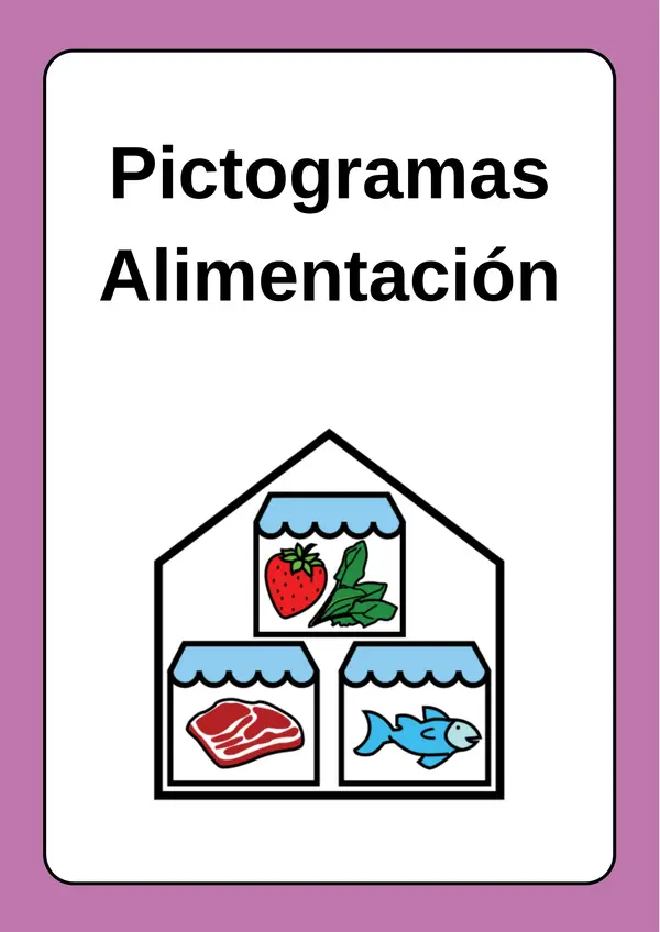 Pictogramas de Alimentación – Recursos visuales inclusivos