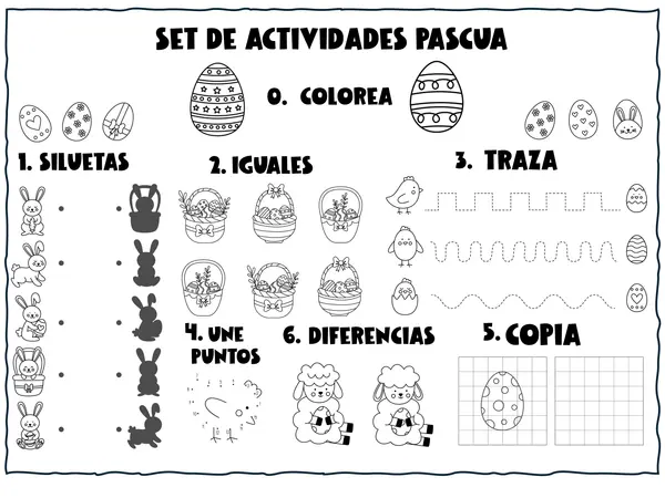 Hoja actividades "Pascua de resurrección"