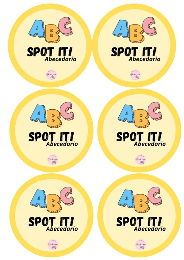 Spot it! Abecedario – Juego de atención y reconocimiento de letras