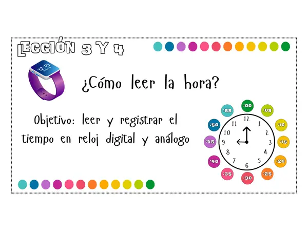 Ppt Reloj análogo y digital tercero basico 3°