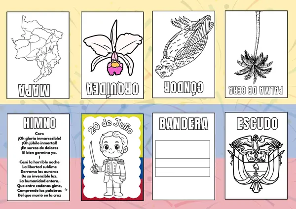 Libro Para Colorear Independencia De Colombia 