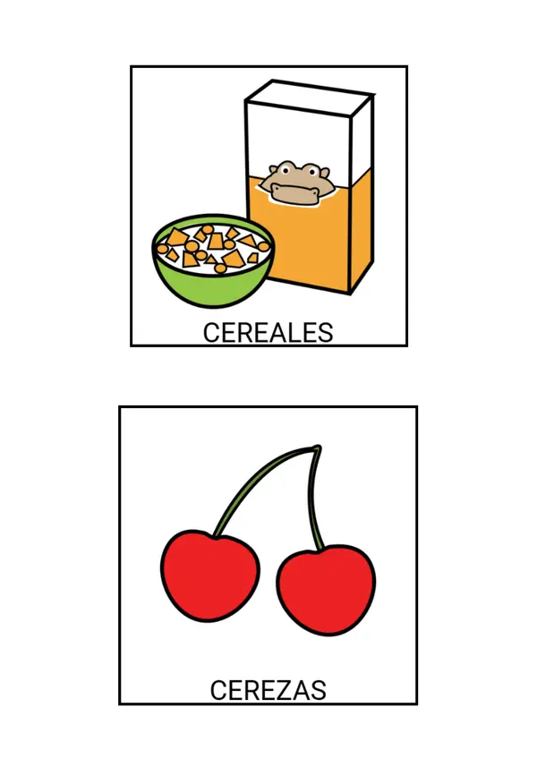 Pictogramas de Alimentación – Recursos visuales inclusivos
