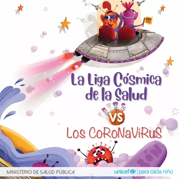 Cuento La Liga Cósmica de la Salud vs Los Coronavirus