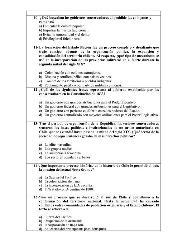 Evaluación de aprendizaje Conservadores y Liberales