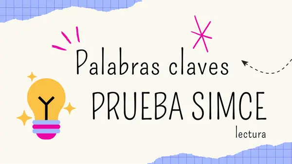 PPT palabras claves lectura simce