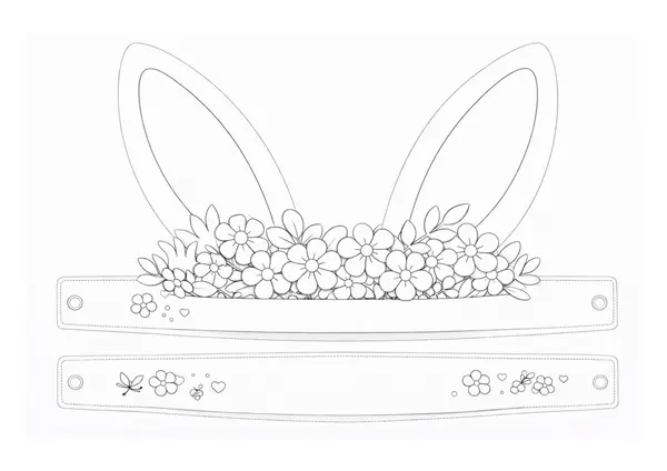 Corona de pascua para recortar 