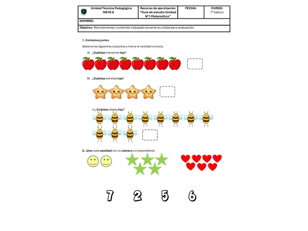 Matemática 1° básico