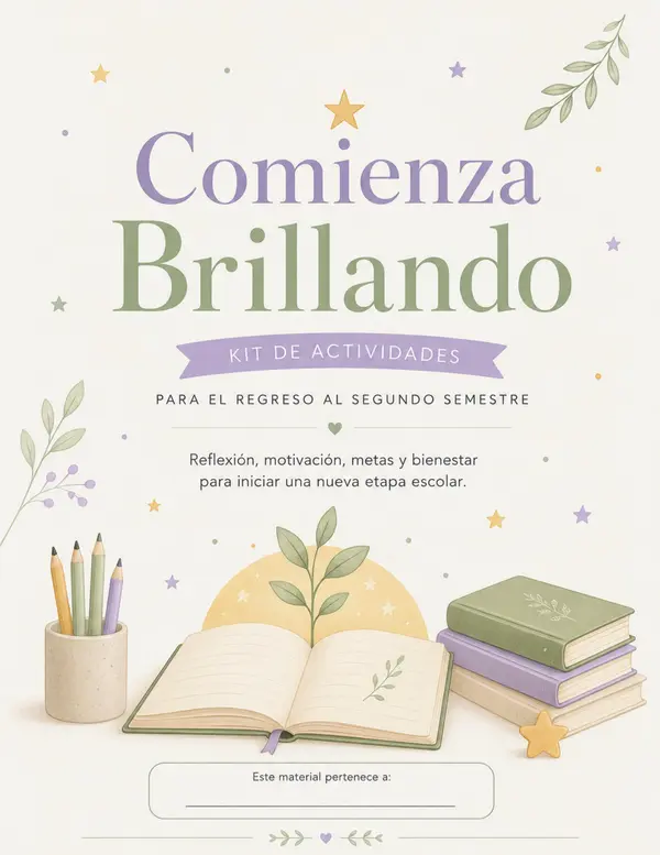 Pack de actividades para el retorno al segundo semestre. 
