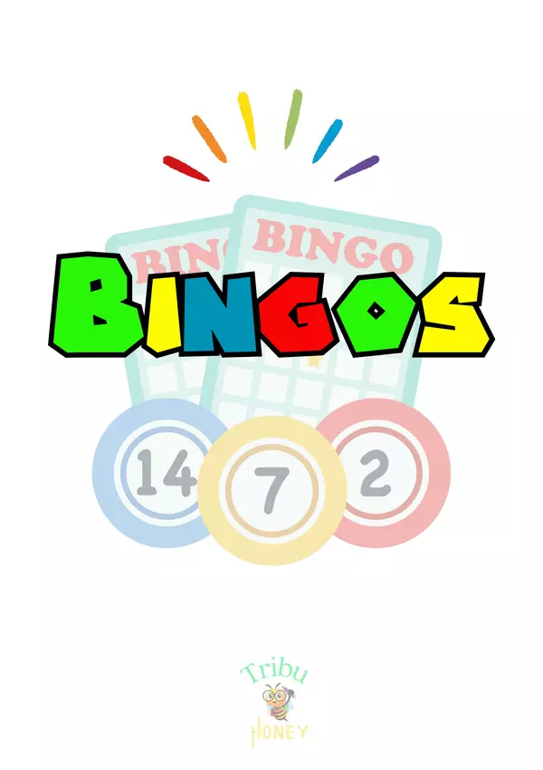 Bingo Mario Bros + Bingo estaciones colorido