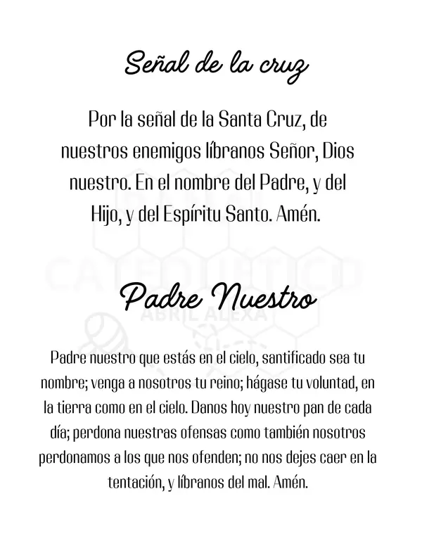 Cuadernillo de oraciones católica 