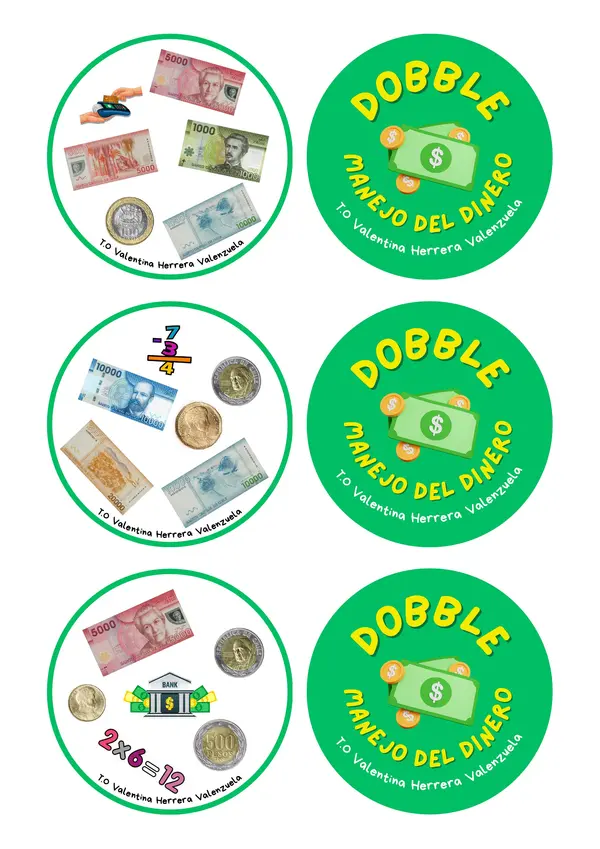 Dobble manejo del dinero