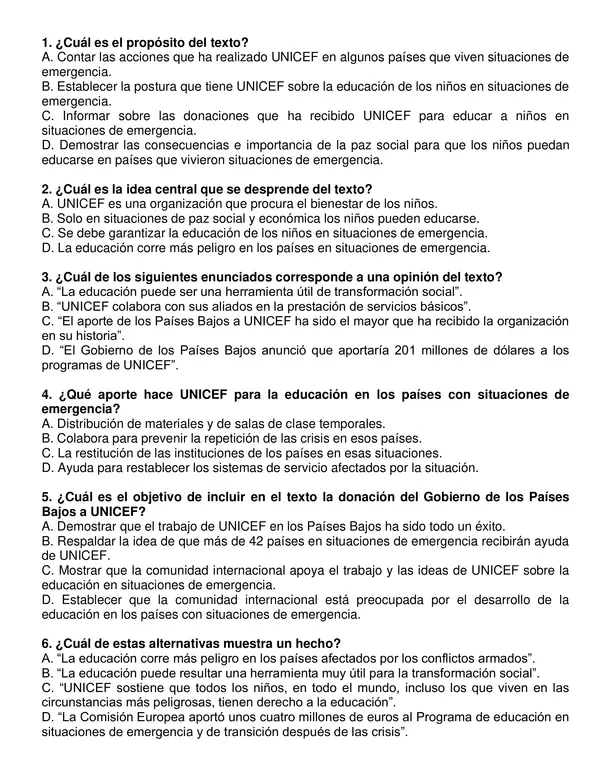 Evaluación editable de lenguaje "Artículo informativo" 5° año.