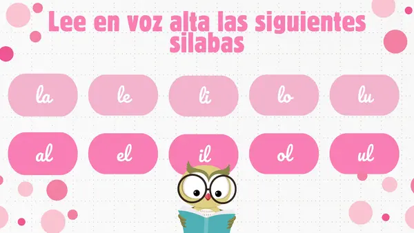 Repaso letra L, M, P