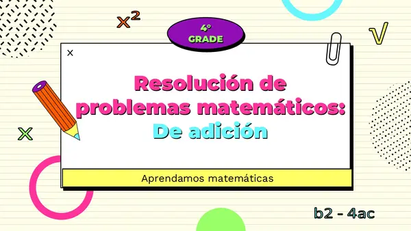 Resolución de problemas de adiciones 