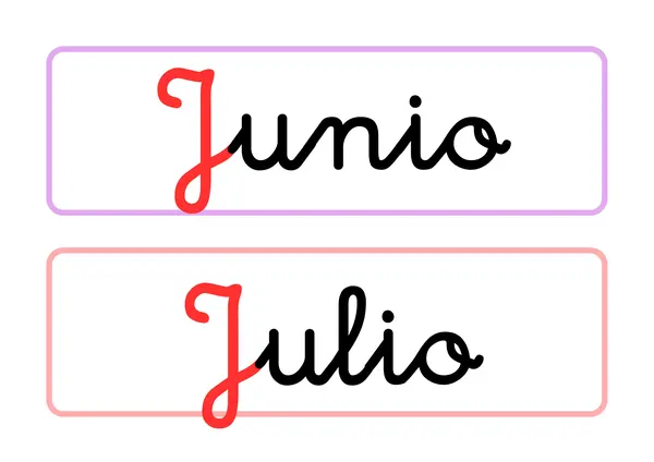 Días de la semana y meses del año