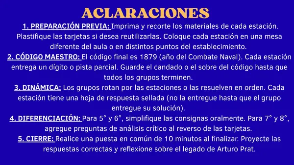 Escape Room Histórico del Combate Naval de Iquique