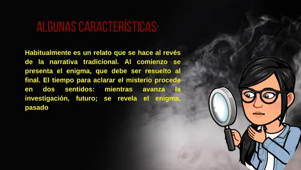 Presentación Género de misterio, policial y crónica