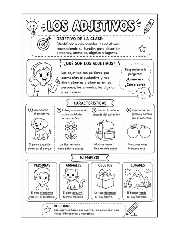 Los adjetivos 