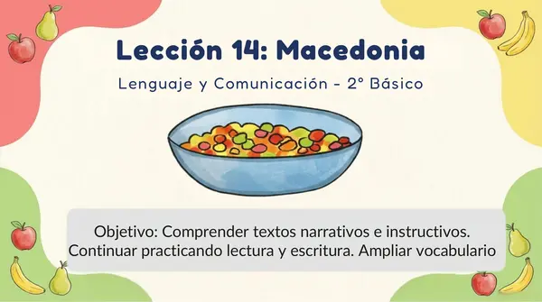 Lección 14 "Macedonia" 2° Básico