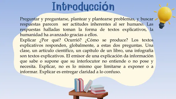 PPT - La explicación (Textos explicativos)