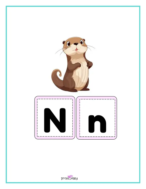 Cuadernillo letra n