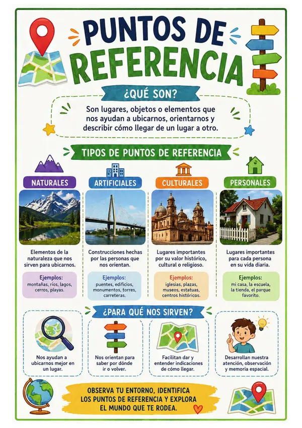 Cartel o Póster: Puntos de referencia para orientarnos