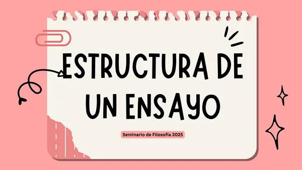 PRESENTACIÓN — ESTRUCTURA DE UN ENSAYO