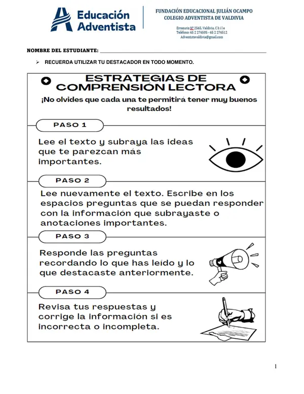  Estrategias de comprensión lectora 