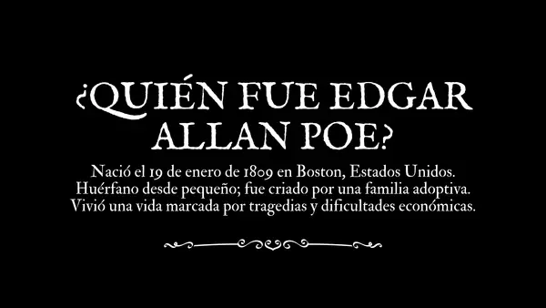 Presentación de Edgar Allan Poe