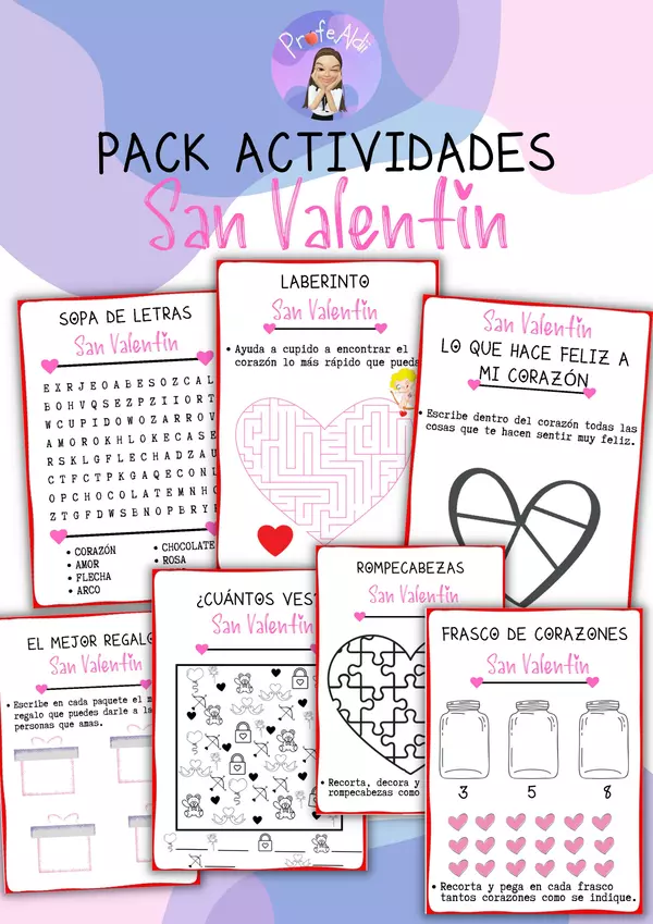 Pack de actividades: San Valentín
