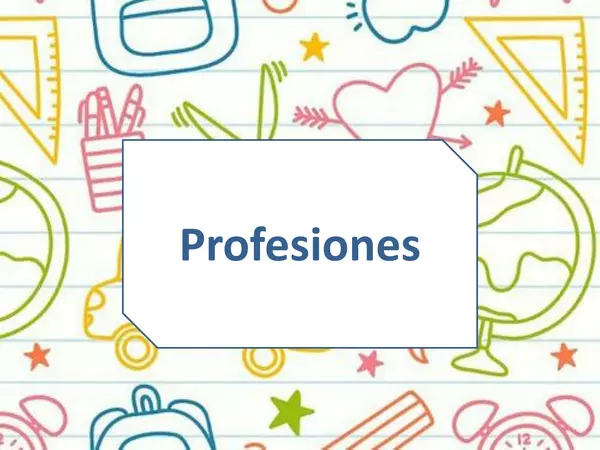 Cuadernillo de trabajo: "Profesiones y oficios" (con pictogramas) 