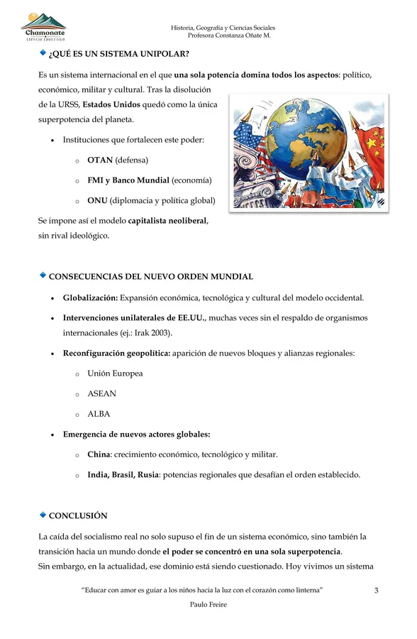 “CAÍDA DE LOS SOCIALISMOS REALES Y EL NUEVO ORDEN MUNDIAL”