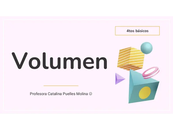 Volumen 4to básico