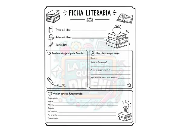📚 Ficha Literaria para Después de la Lectura