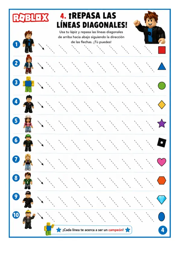 Cuadernillo de grafomotricidad y números del 1 al 10