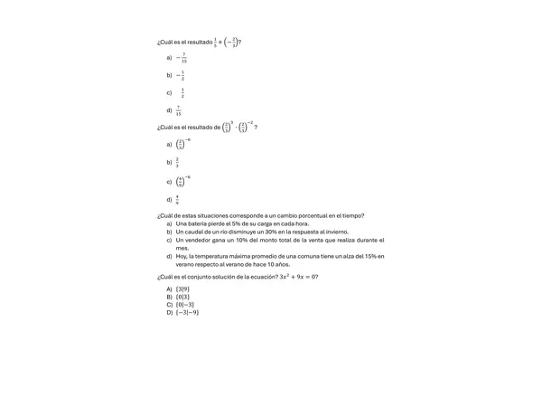 SIMCE MATEMÁTICA 2024
