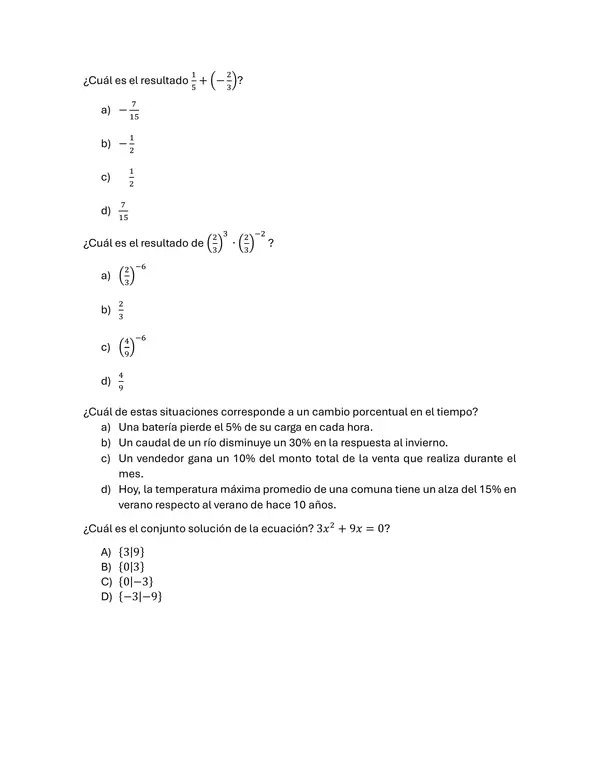 SIMCE MATEMÁTICA 2024