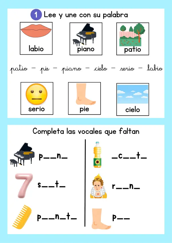 Actividades lección feria - Método Matte